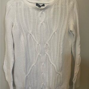 Banana Republic Classic White Knit Sweater
